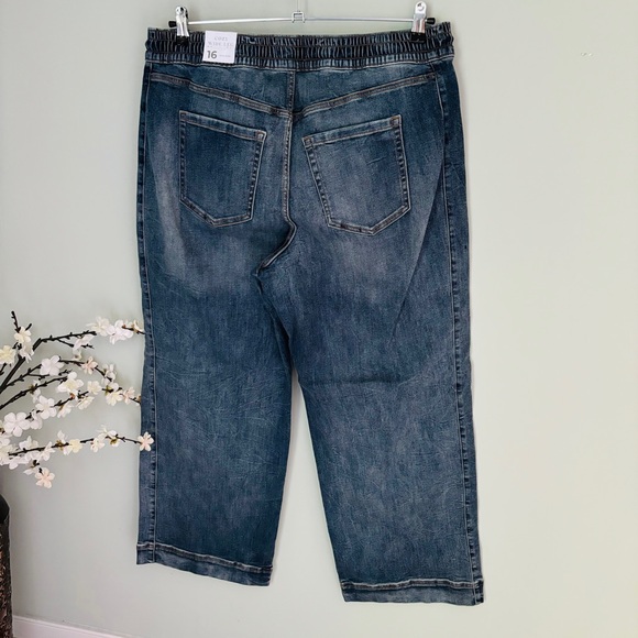 Lane Bryant Pull On High Rise Wide Leg Jean NWT Size 16 - Picture 6 of 6